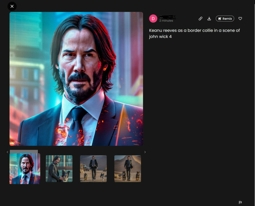 Keanu Reeves y las imágenes generadas por IA en Photoshop.