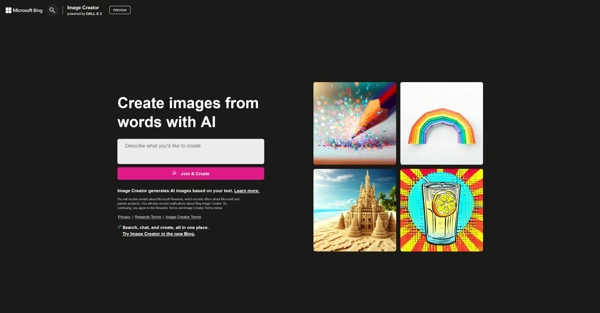 Crear imágenes de IA con Dall-E 3 / Bing Image Creator
