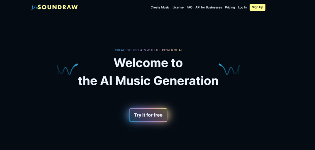 7 increíbles herramientas de IA de audio  -  Soundraw -- El sitio web para mejorar el audio con herramientas de IA.